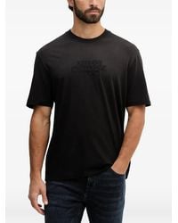 ARMANI EXCHANGE - Embroidered-Logo T-Shirt - Lyst