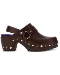 Chloé - Talis Studded Leather Clogs - Lyst