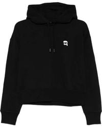 KARL LAGERFELD - Sudadera con capucha y detalle de logo - Lyst