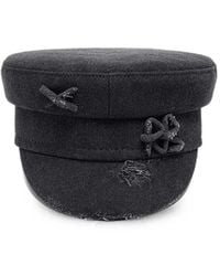 Ruslan Baginskiy - Distressed Monogram-Embroidery Baker Hat - Lyst