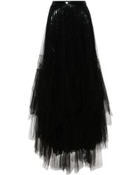 Ralph Lauren - Tüll-Maxirock Mit Pailletten - Lyst