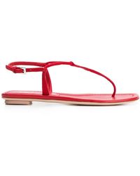 Prada - Flat T-bar Sandals - Lyst