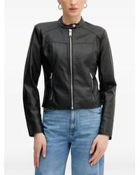 Guess - Monogram-Embossed Zip-Up Jacket - Lyst