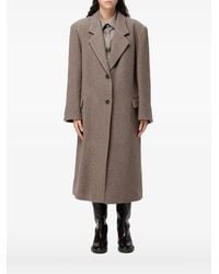 ELEH - Single-Breasted Notch-Lapel Oversized Coat - Lyst