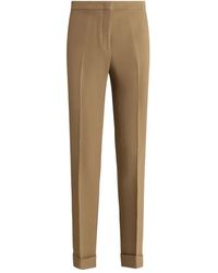 Etro - Cady Cuffed Cigarette Trousers - Lyst