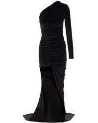 Balenciaga - Velvet Long Dress - Lyst
