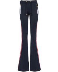 Balmain - Flared Jersey Trousers - Lyst