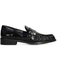 Pedro Miralles - Gines Crinkled-Effect Loafers - Lyst