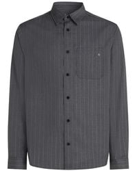 KARL LAGERFELD - Pinstripe-Pattern Shirt - Lyst