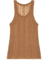 Alanui - Desert Drift Cable-Knit Tank Top - Lyst
