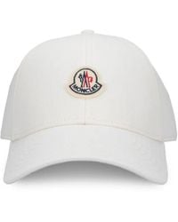 Moncler - Cappello Da Baseball Con Applicazione Logo - Lyst