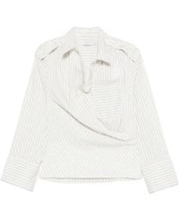 IRO - Camisa A Rayas Con Encaje - Lyst