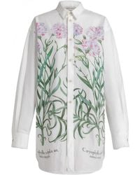 Alberta Ferretti - Floral-Print Buttoned Shirt - Lyst