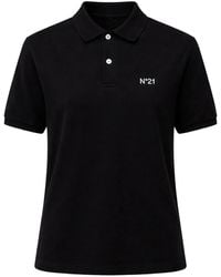 N°21 - Logo-Embroidered Polo Shirt - Lyst