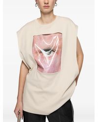 Acne Studios - Logo-Print Sleeveless T-Shirt - Lyst
