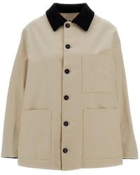Barena - Contrast-Collar Patch-Pocket Jacket - Lyst