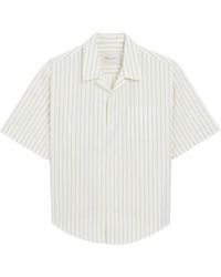 Ami Paris - Striped-Pattern Revere-Collar Shirt - Lyst