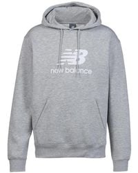 New Balance - Logo-Print Hoodie - Lyst