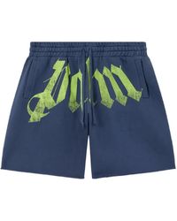 Palm Angels - Logo Elasticated Shorts - Lyst
