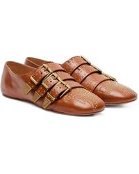 Chloé - Susanna Studded Ballet Flats - Lyst