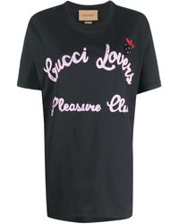 Gucci - T-shirt Met Print - Lyst