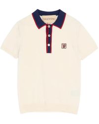 Valentino Garavani - Logo-Patch Polo Shirt - Lyst