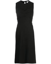 Sportmax - Midikleid Mit Offenem Rücken - Lyst