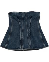 Agolde - Panelled Strapless Top - Lyst