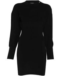 Anine Bing - Ribbed-Knit Long-Sleeve Dress - Lyst