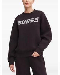 Guess - Sweat À Logo Strassé - Lyst