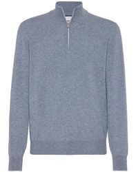 Brunello Cucinelli - Poloshirt Aus Kaschmir - Lyst