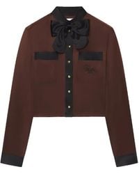 FRAME - X Ritz Paris Blouse À Détail De Nœud - Lyst