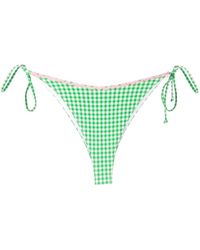 Mc2 Saint Barth - Checked Tie-fastening Bikini Briefs - Lyst