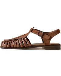 Hereu - Sandalen mit gewebtem Detail - Lyst