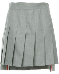 Thom Browne - Dropped Back Mini Pleated Skirt - Lyst