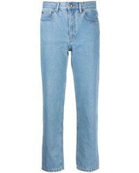 A.P.C. - Gerade High-Waist-Jeans - Lyst