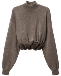 Alexander Wang - Rollkragenpullover Mit Verdrahtetem Nerzbesatz - Lyst