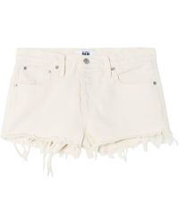 RE/DONE - Halbhohe Jeans-Shorts - Lyst