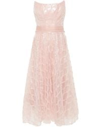 Nissa - Sequinned Diamond-Pattern Dress - Lyst