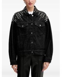 Gestuz - Embellished Denim Jacket - Lyst