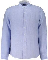 North Sails - Band-Collar Linen Shirt - Lyst