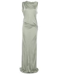Rick Owens - Shailee Draped Open-Back Maxi Dress - Lyst