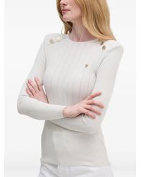 Aeronautica Militare - Button-Detail Sweater - Lyst