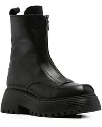 SERGIO MORETTI FIRENZE - Zip-Front Chunky-Sole Boots - Lyst