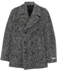 Canali - Abrigo Con Motivo De Espiga - Lyst