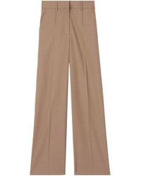 Burberry - Wide-Leg Wool Trousers - Lyst