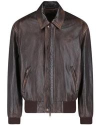 Prada - Chaqueta Bómber Con Botones Ocultos - Lyst