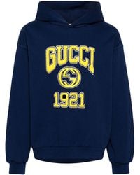 Gucci - Sudadera con capucha y logo bordado - Lyst