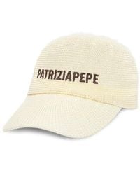 Patrizia Pepe - Logo-Embroidered Woven Baseball Cap - Lyst