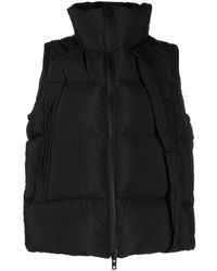 Y-3 - Padded Funnel-neck Gilet - Lyst